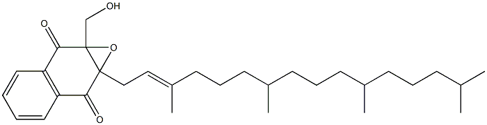 1a,7a-Dihydro-1a-[(2E)-3,7,11,15-tetramethyl-2-hexadecenyl]-7a-hydroxymethylnaphth[2,3-b]oxirene-2,7-dione 구조식 이미지