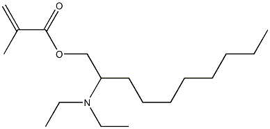 Methacrylic acid 2-(diethylamino)decyl ester Structure