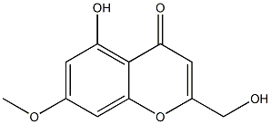 5-Hydroxy-7-methoxy-2-(hydroxymethyl)-4H-1-benzopyran-4-one 구조식 이미지