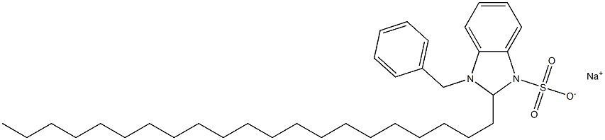 1-Benzyl-2,3-dihydro-2-henicosyl-1H-benzimidazole-3-sulfonic acid sodium salt Structure