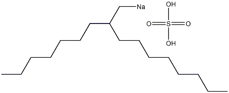 Sulfuric acid 2-heptyldecyl=sodium salt 구조식 이미지