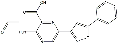 [2-Amino-5-(5-phenylisoxazol-3-yl)pyrazine-3-carboxylic acid ethyl]1-oxide 구조식 이미지