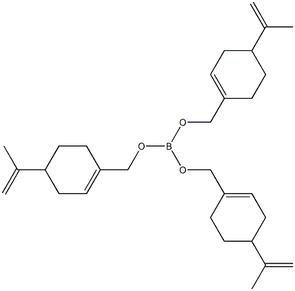 Boric acid tris(p-mentha-1,8-dien-7-yl) ester 구조식 이미지