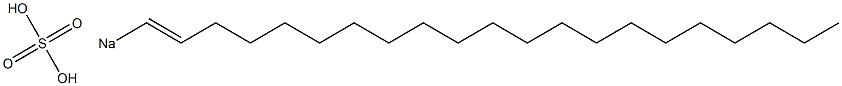 Sulfuric acid 1-henicosenyl=sodium salt Structure