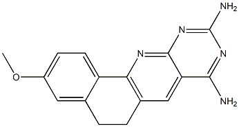 5,6-Dihydro-3-methoxybenzo[h]pyrimido[4,5-b]quinoline-8,10-diamine Structure