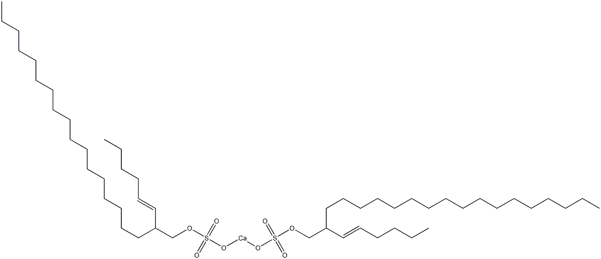 Bis[2-(1-hexenyl)nonadecyloxysulfonyloxy]calcium 구조식 이미지