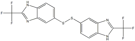 5,5'-Dithiobis[2-(trifluoromethyl)-1H-benzimidazole] Structure