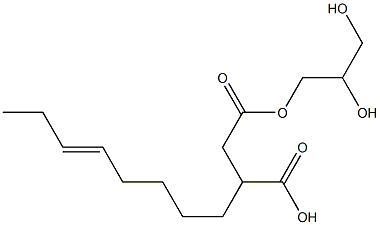 3-(5-Octenyl)succinic acid hydrogen 1-(2,3-dihydroxypropyl) ester Structure