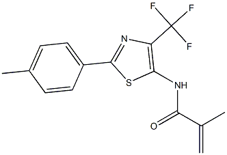 2-(4-Methylphenyl)-4-(trifluoromethyl)-5-methacryloylaminothiazole Structure