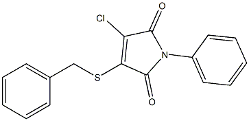 1-Phenyl-3-benzylthio-4-chloro-1H-pyrrole-2,5-dione 구조식 이미지