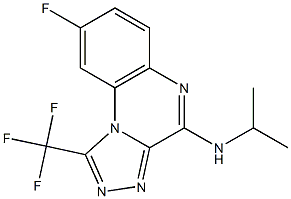 4-Isopropylamino-1-trifluoromethyl-8-fluoro[1,2,4]triazolo[4,3-a]quinoxaline 구조식 이미지