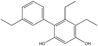 5,6-Diethyl-4-(3-ethylphenyl)benzene-1,3-diol Structure