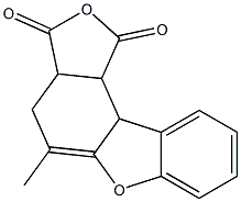 4-Methyl-1,2,3,9b-tetrahydrodibenzofuran-1,2-dicarboxylic anhydride Structure