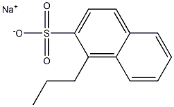 1-Propyl-2-naphthalenesulfonic acid sodium salt Structure