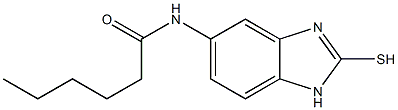 5-Caproylamino-1H-benzimidazole-2-thiol 구조식 이미지