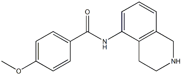 4-Methoxy-N-[(1,2,3,4-tetrahydroisoquinolin)-5-yl]benzamide 구조식 이미지