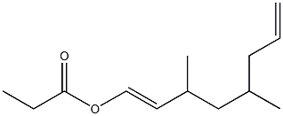 Propionic acid 3,5-dimethyl-1,7-octadienyl ester Structure