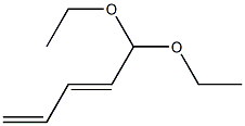 2,4-Pentadienal diethyl acetal Structure