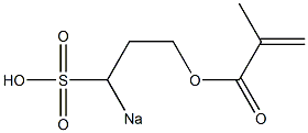 Methacrylic acid 3-sodiosulfopropyl ester 구조식 이미지