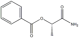 [S,(+)]-2-(Benzoyloxy)propionamide 구조식 이미지