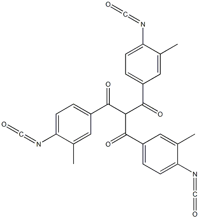 Tris(3-methyl-4-isocyanatobenzoyl)methane Structure