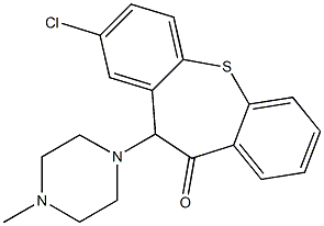 2-Chloro-11-(4-methyl-1-piperazinyl)dibenzo[b,f]thiepin-10(11H)-one Structure