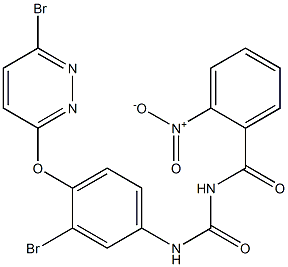 1-(2-Nitrobenzoyl)-3-[4-[(6-bromo-3-pyridazinyl)oxy]-3-bromophenyl]urea Structure