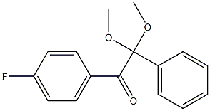 2-Phenyl-2,2-dimethoxy-1-(4-fluorophenyl)ethan-1-one Structure