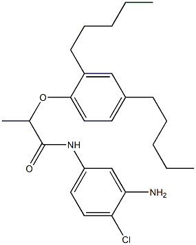 N-(3-Amino-4-chlorophenyl)-2-(2,4-diamylphenoxy)propanamide Structure