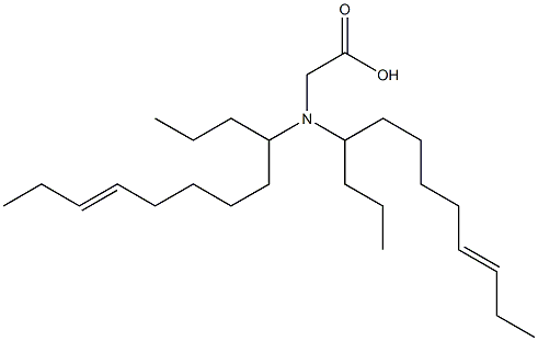 N,N-Di(9-dodecen-4-yl)glycine Structure