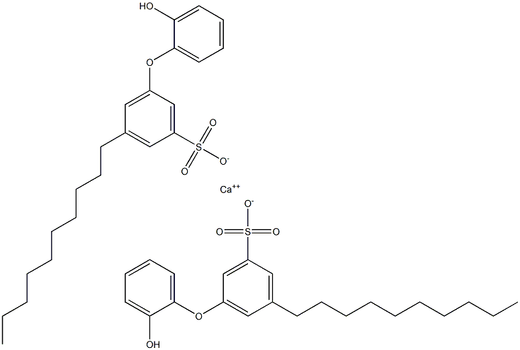 Bis(2'-hydroxy-5-decyl[oxybisbenzene]-3-sulfonic acid)calcium salt Structure