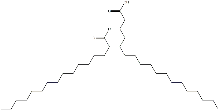 3-Palmitoyloxyoctadecanoic acid 구조식 이미지