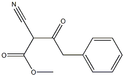 2-Cyano-3-oxo-4-phenylbutyric acid methyl ester 구조식 이미지