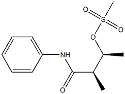 (2R,3S)-2-Methyl-3-(methylsulfonyloxy)-N-phenylbutyramide 구조식 이미지