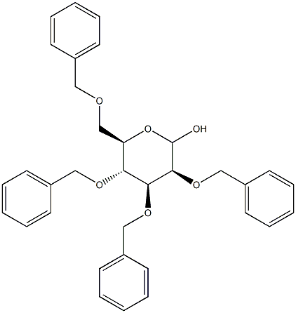 2-O,3-O,4-O,6-O-Tetrabenzyl-D-mannopyranose Structure