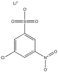 3-Chloro-5-nitrobenzenesulfonic acid lithium salt Structure