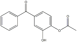 Acetic acid 2-hydroxy-4-benzoylphenyl ester 구조식 이미지