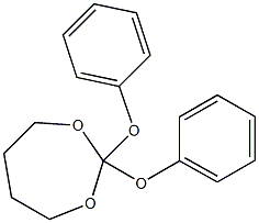 Tetrahydro-2,2-diphenoxy-1,3-dioxepin 구조식 이미지