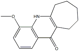5,6,7,8,9,10-Hexahydro-4-methoxy-11H-cyclohepta[b]quinolin-11-one Structure
