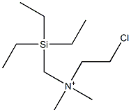2-Chloro-N,N-dimethyl-N-(triethylsilylmethyl)ethanaminium Structure