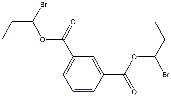 Isophthalic acid bis(1-bromopropyl) ester Structure