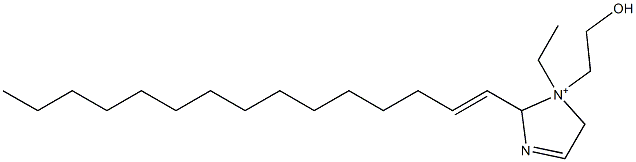 1-Ethyl-1-(2-hydroxyethyl)-2-(1-pentadecenyl)-3-imidazoline-1-ium Structure