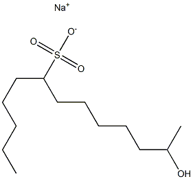 12-Hydroxytridecane-6-sulfonic acid sodium salt 구조식 이미지