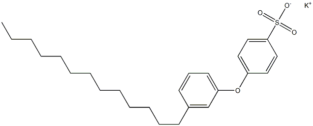 4-(3-Tridecylphenoxy)benzenesulfonic acid potassium salt Structure