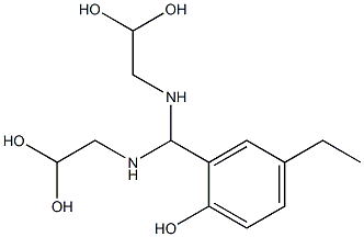 2-[Bis[(2,2-dihydroxyethyl)amino]methyl]-4-ethylphenol Structure