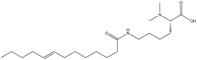 N6-(8-Tridecenoyl)-N2,N2-dimethyllysine 구조식 이미지