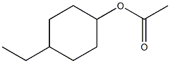 Acetic acid 4-ethylcyclohexyl ester 구조식 이미지