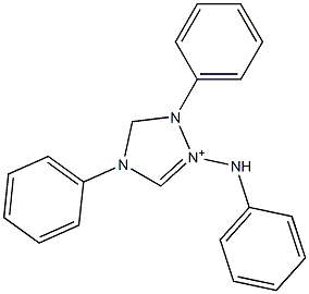 4,5-Dihydro-1,4-diphenyl-2-anilino-1H-1,2,4-triazol-2-ium Structure