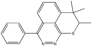 3-Phenyl-7,7,8-trimethyl-7,8-dihydro-9-thia-9H-benzo[de]cinnoline 구조식 이미지