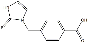 4-[[(2,3-Dihydro-2-thioxo-1H-imidazol)-1-yl]methyl]benzoic acid Structure